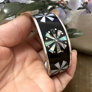 Vintage Mexico Alpaca silver Open Cuff